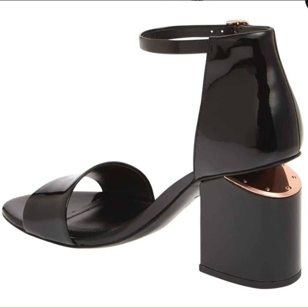 Alexander Wang Black Rose Gold Abby Patent Leather